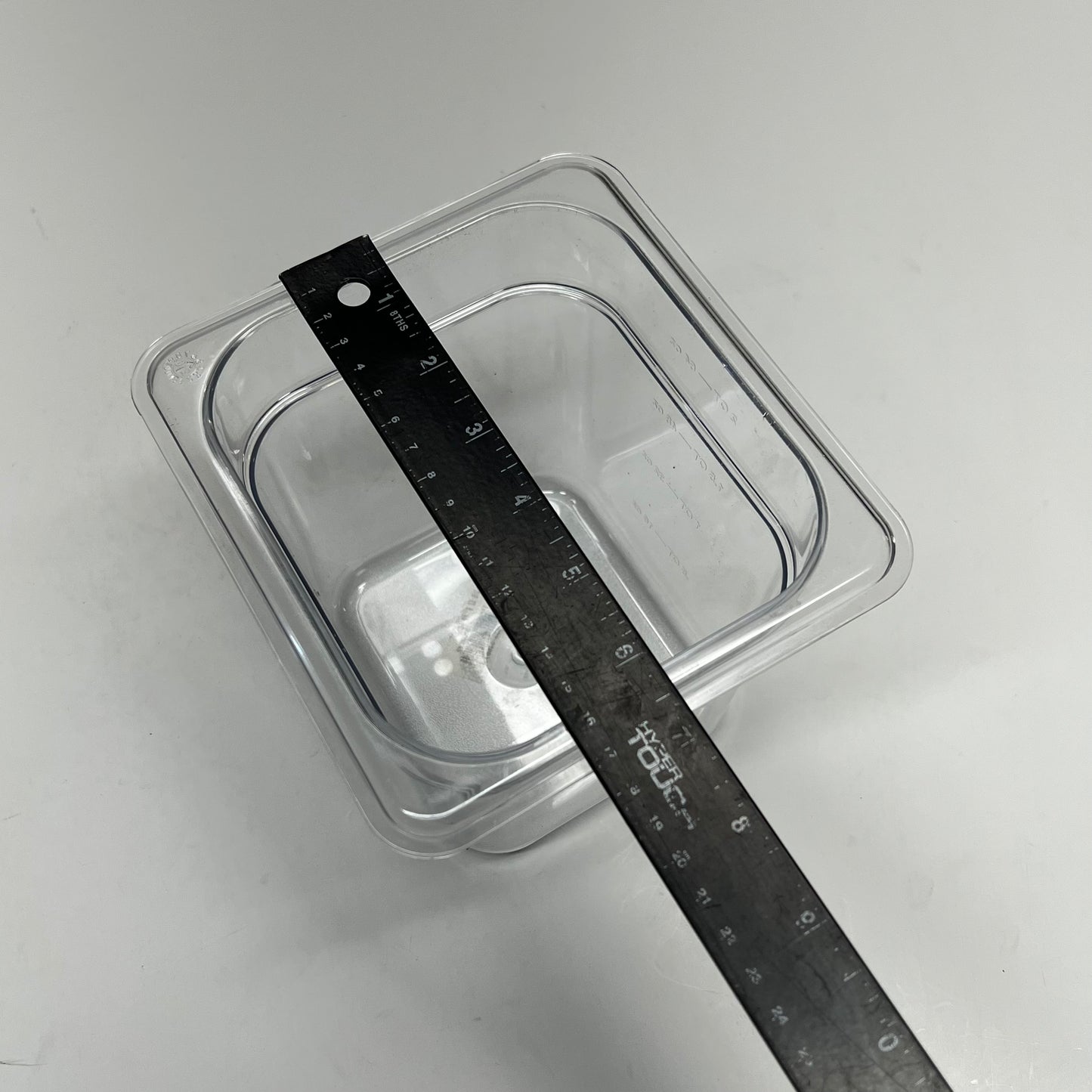 CARLISLE (6 PACK) Storplus Polycarbonate Food Pan  1/6" 6" Deep Clear 3068507
