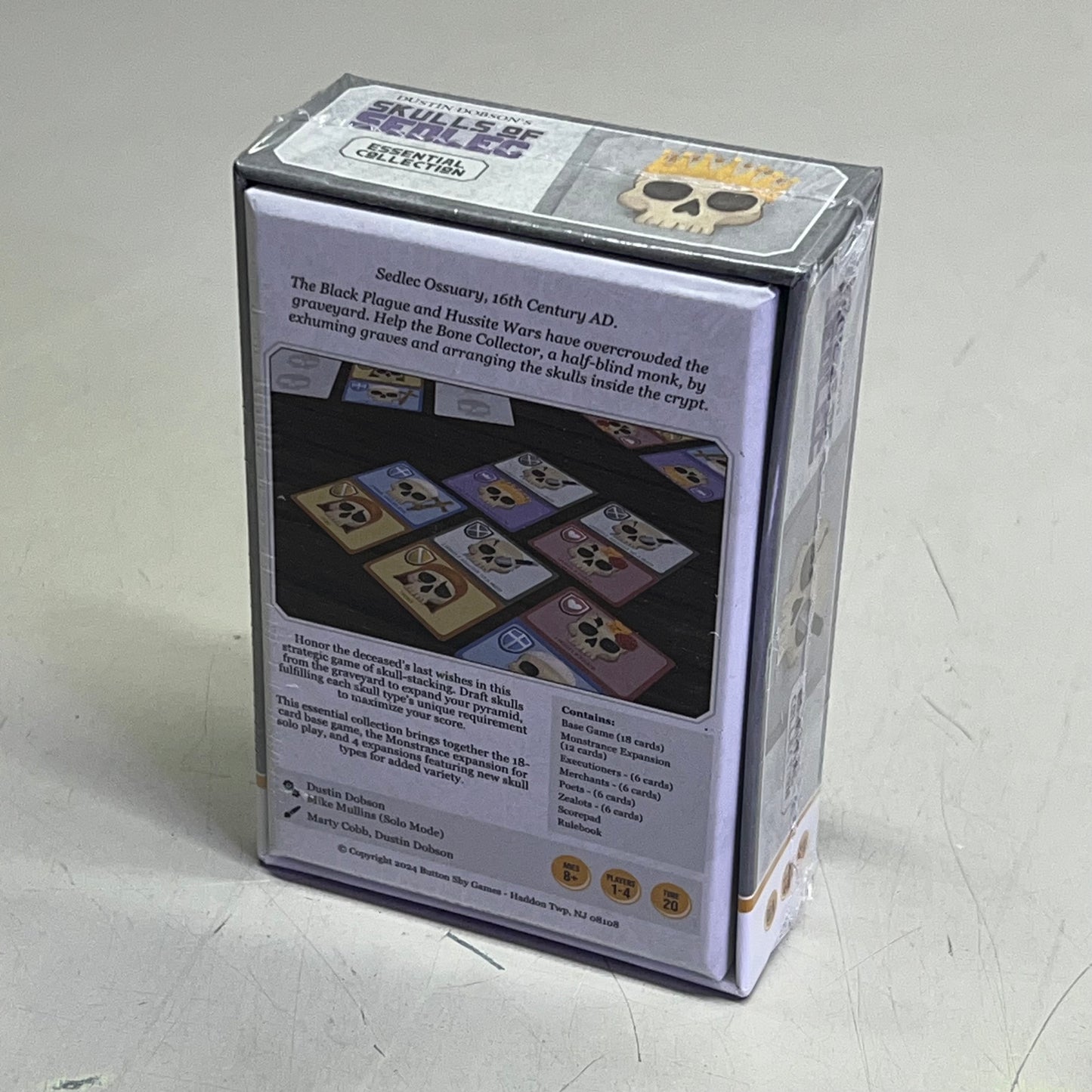 ZA@ SKULLS OF SEDLEC 2-3 Player Card Game For Overcrowded Graveyard Skull Collector