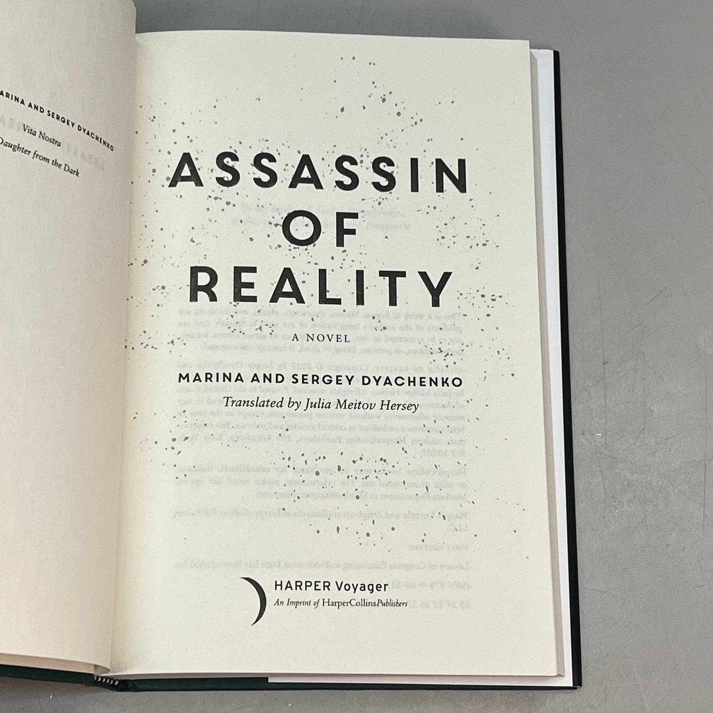 ASSASSIN OF REALITY  Vita Nostra Book 2 Hardback By Marina & Sergey Dychenko