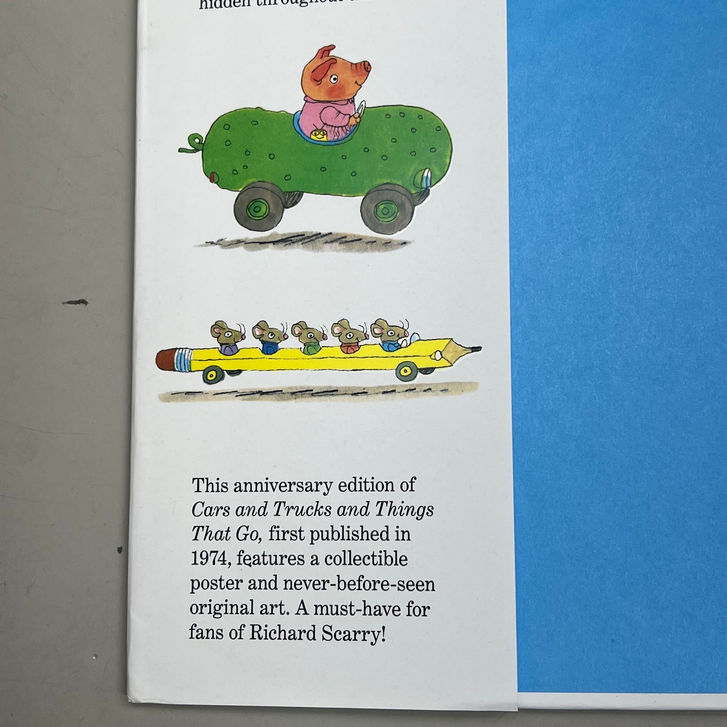 CARS & TRUCKS & THINGS THAT GO 50th Anniversary Edition Hardcover By Richard Scarry