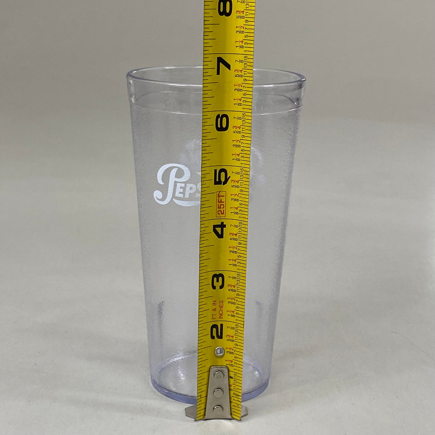 CFS BRANDS (6 Pack) Pepsi Script Tumbler Cups 20oz Clear 5220841C2