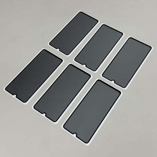 PHONE SCREEN (6 PACK!) Privacy Screen for Samsung A70 Black Rim