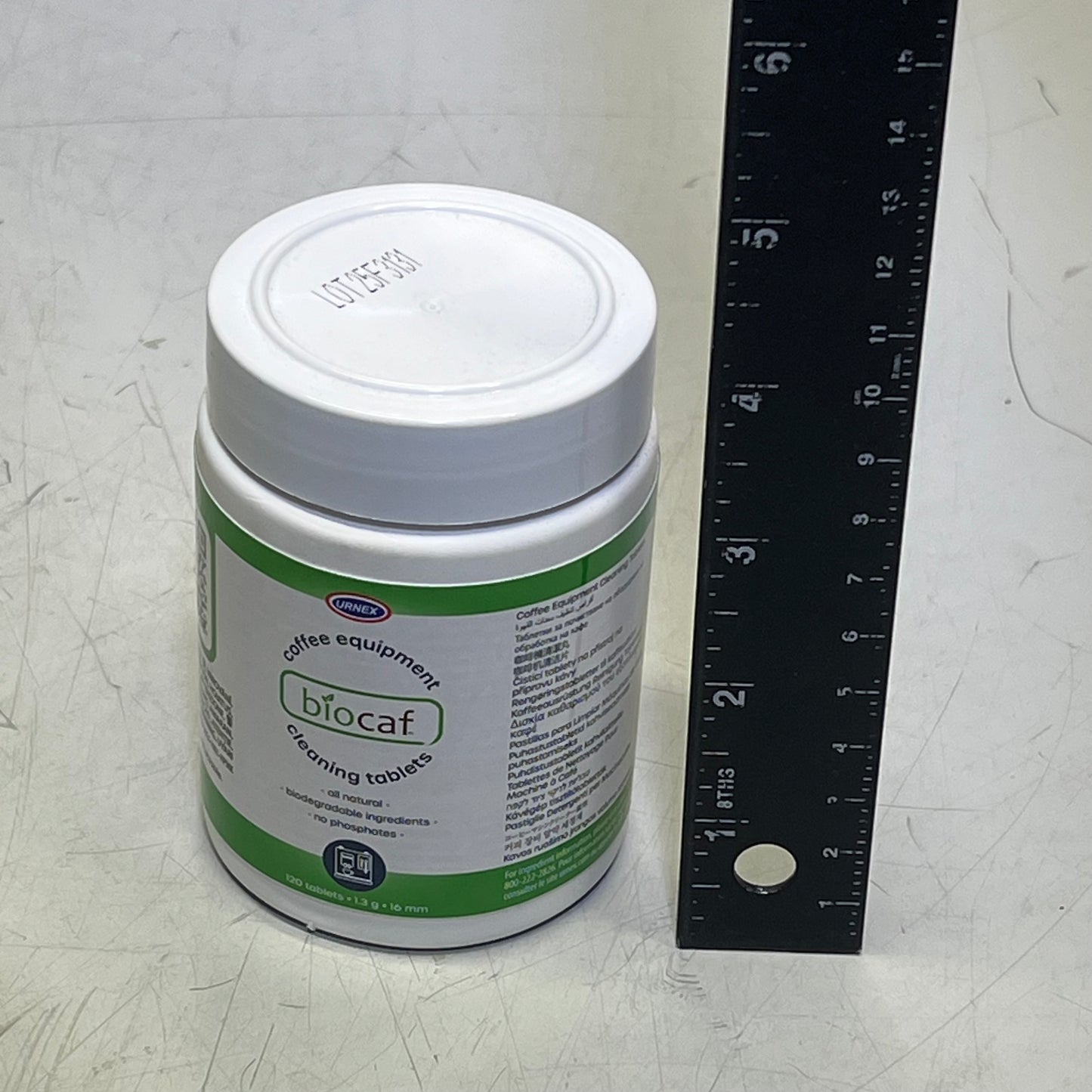 URNEX (2 PACK) Biocaf Coffee Equipment Cleaning Tablets 120 Tablets White