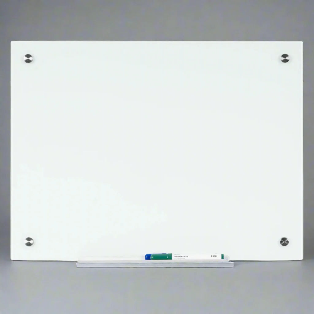 ZA@ BI-SILQUE White Glass Dry Erase Board 36" x 48" BVCGL084407 A