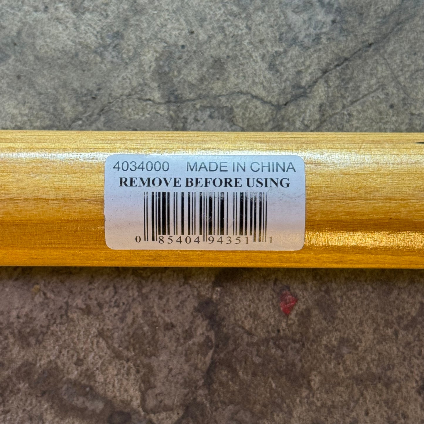 ULINE Quick Release Swing Bar Wooden Mop Handle Sz 60" 4034000