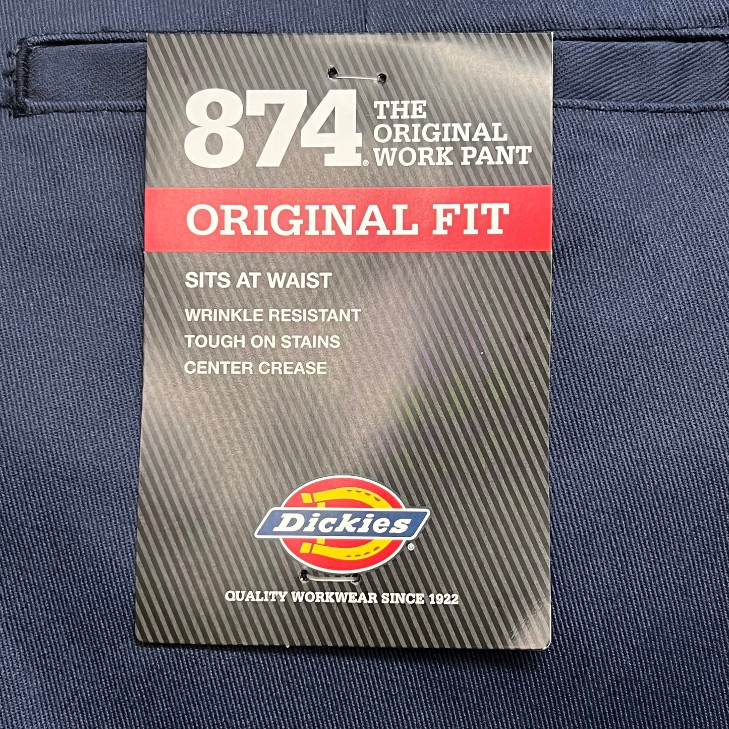 DICKIES Original 874 Original Fit Work Pants Men's Sz 34X32 Navy Blue 874NV