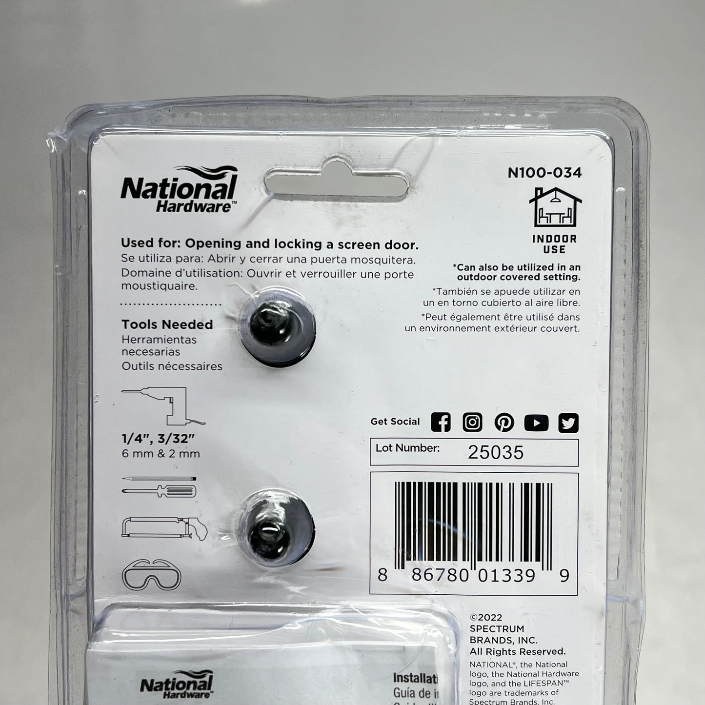 NATIONAL HARDWARE Lift Lever Latch Fits Doors 3/4" to 1-1/4" Black N100-034