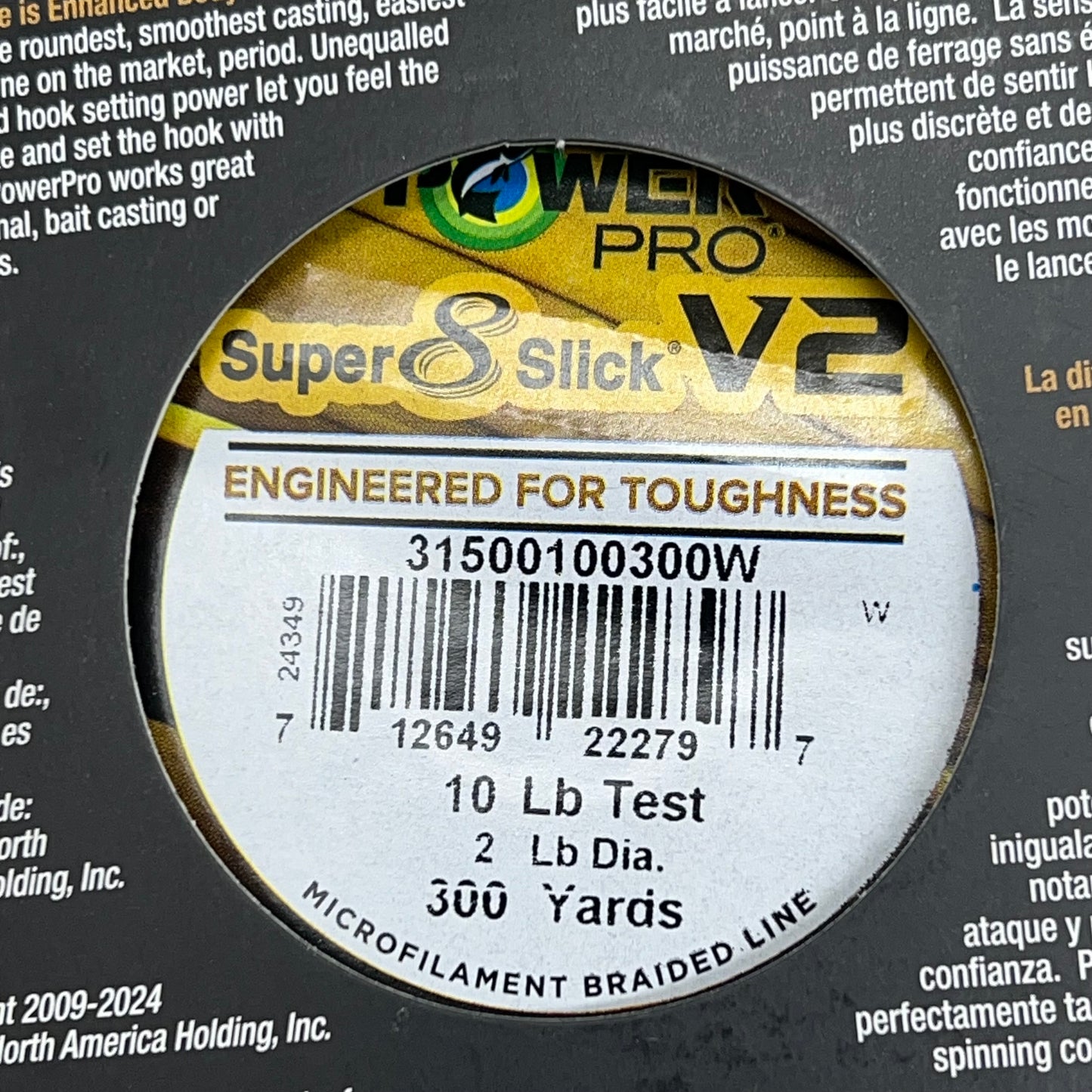 POWER PRO Microfilament Braided Fishing Line 10lbsx300yrds White 31500100300W