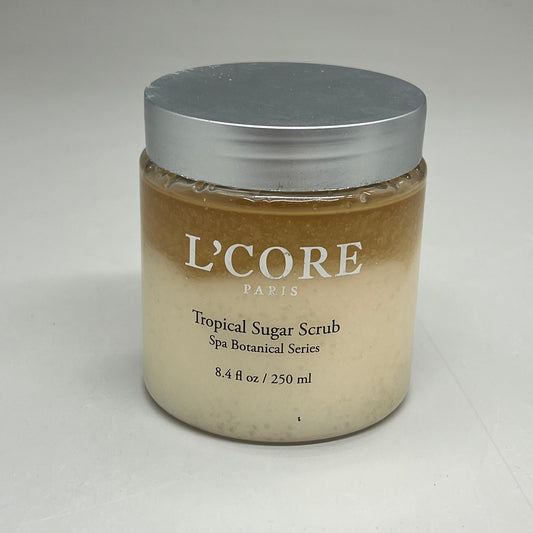 ZA@ L'CORE Tropical Sugar Scrub Spa Botanical Series 8.4 fl oz BB 24 Months