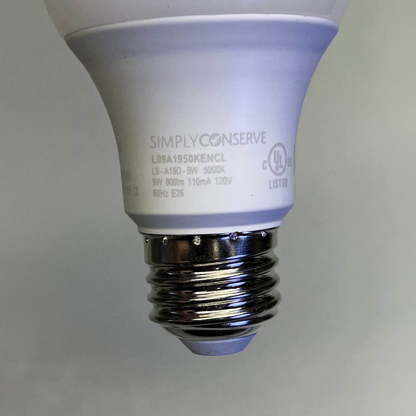 SIMPLY CONSERVE (3 PACK) LED Light Bulb 800 Lumens Daylight L09A1950KENCL