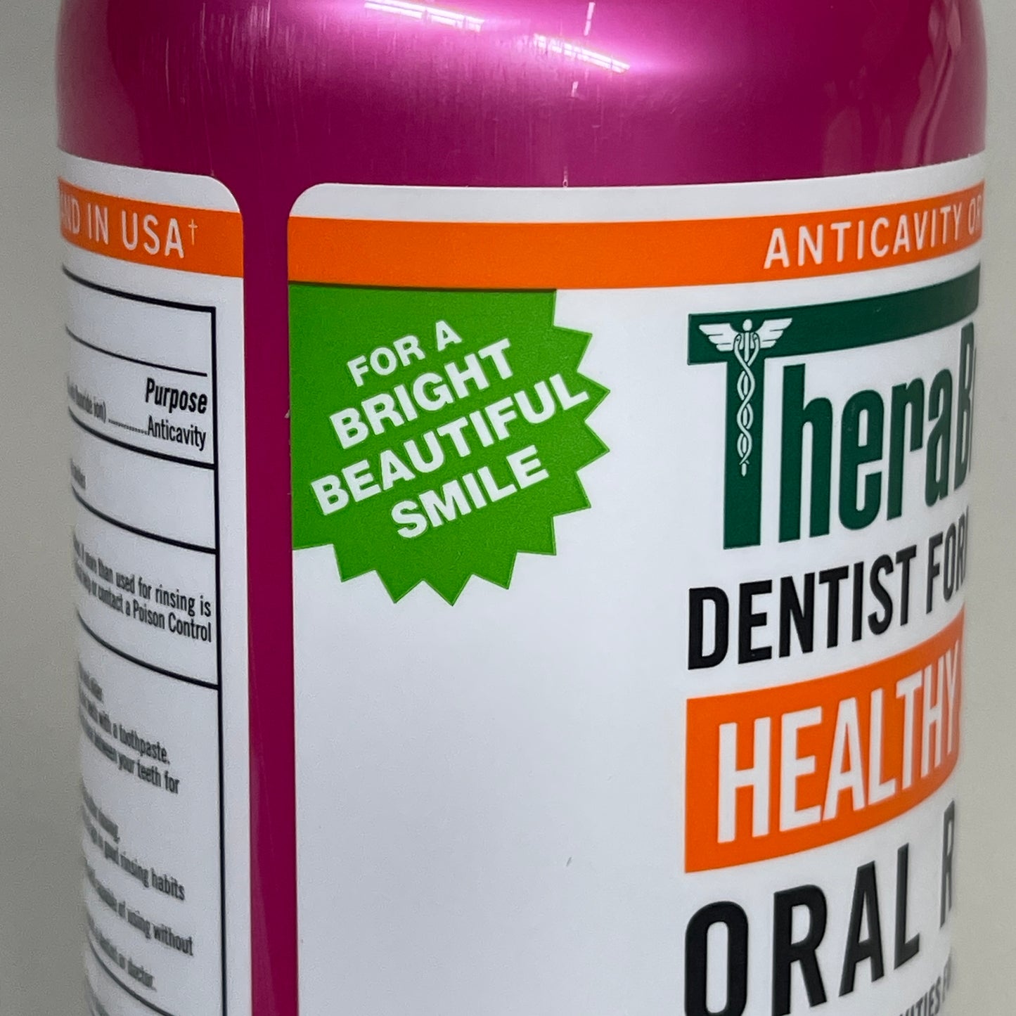 ZA@ THERABREATH (2 PACK) Healthy Smile Oral Rinse Sparkle Mint 16 fl oz BB 08/24