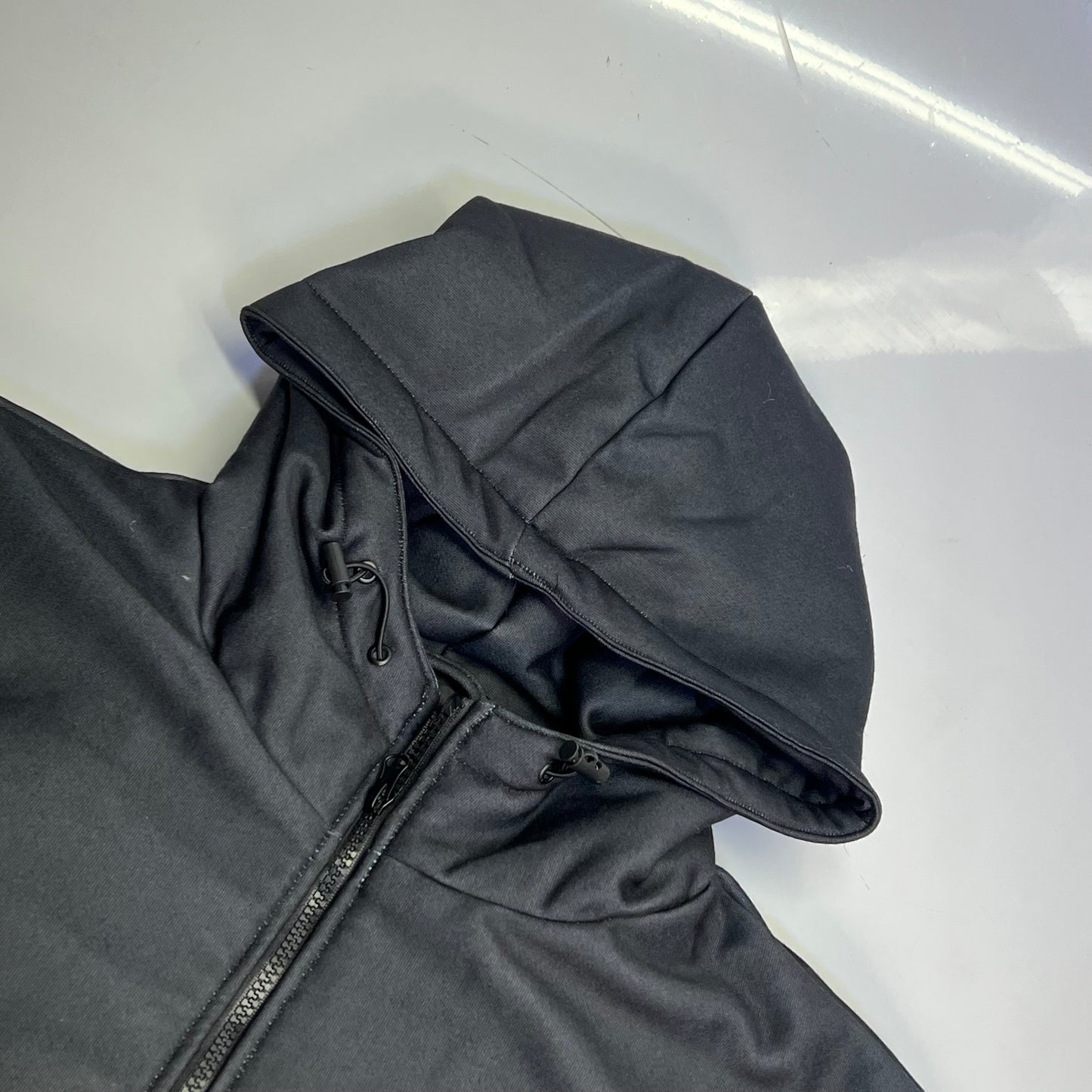 AMERICAN STITCH Flame Coat Jacket Full Zip Men's Sz S Black/Red HD25-T333