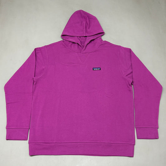 PATAGONIA Regenerative Organic Cotton Hoody Sweatshirt Sz L Amaranth Pink (New)