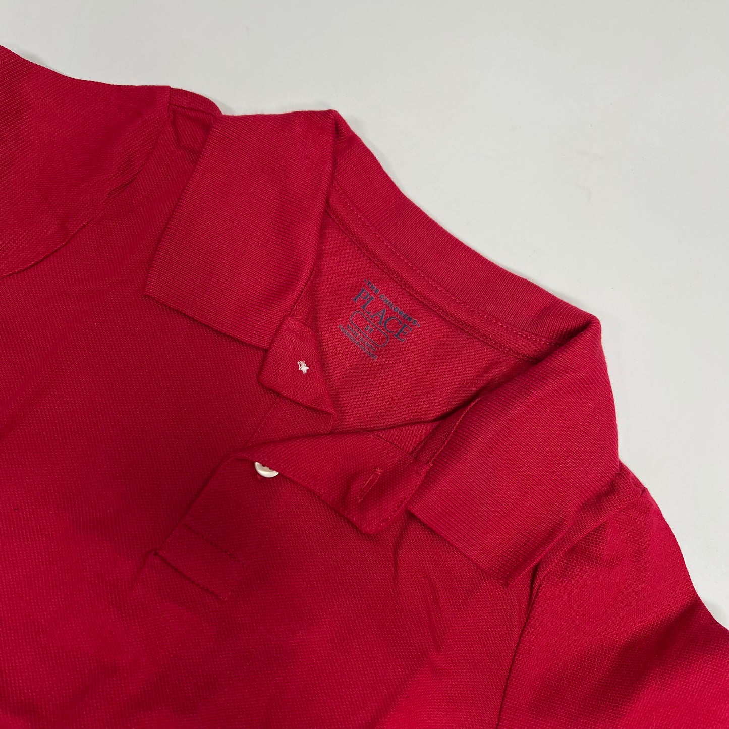 THE CHILDRENS PLACE (3 PACK) Uniform Soft Pique Polo Shirt Boy's sz 5T Red