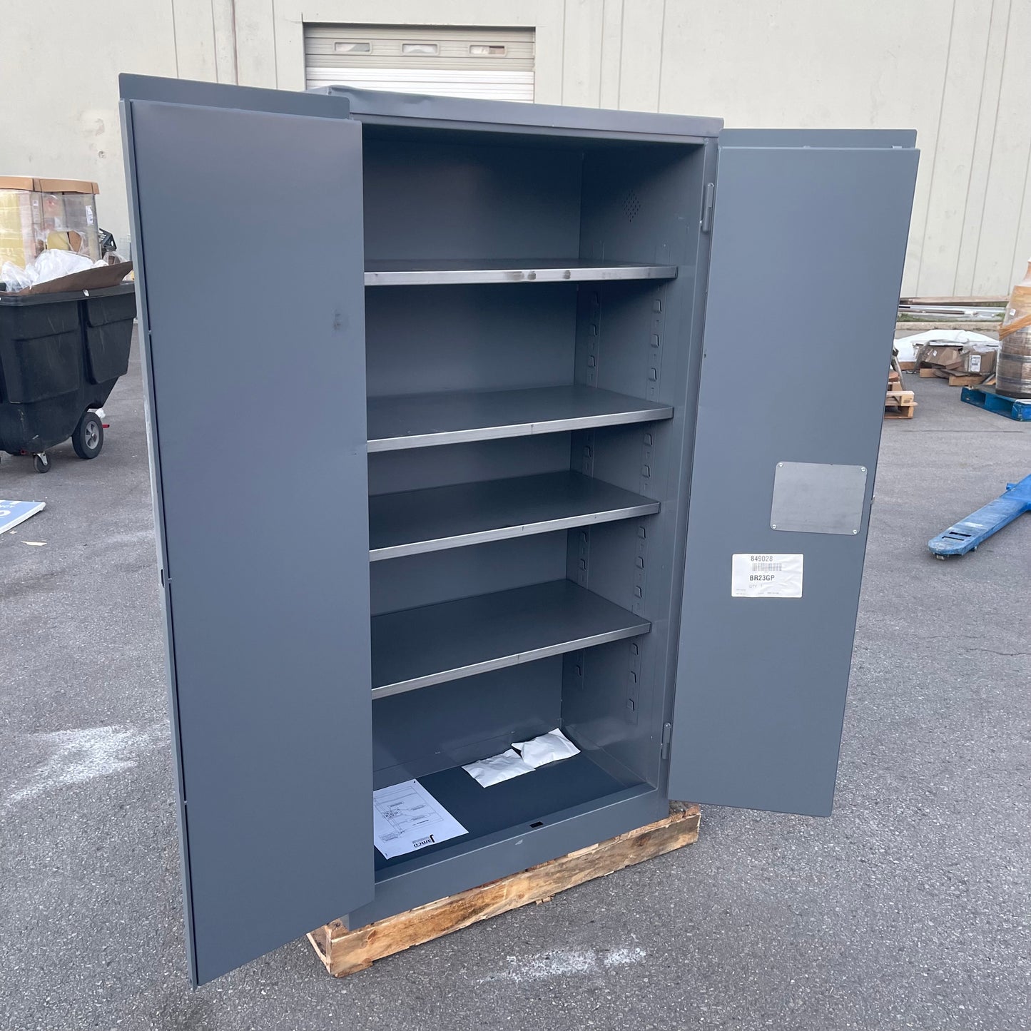 Z@ JAMCO Double-Walled Fire Resistant Security Cabinet 65”x34”x18” Grey BR23GP (A)