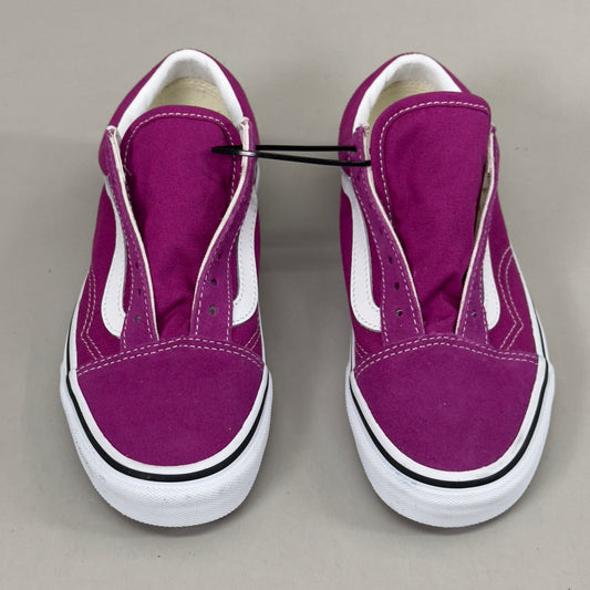 VANS Old Skool Sneakers Canvas & Suede Women's Sz 5.0 Men's Sz 3.5 Purple As-is