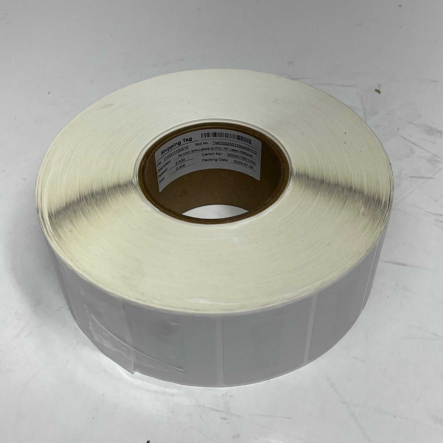 ZA@ (LOT OF 2) Trackable/scanning Adhesive Labels  2.5" x 2" White