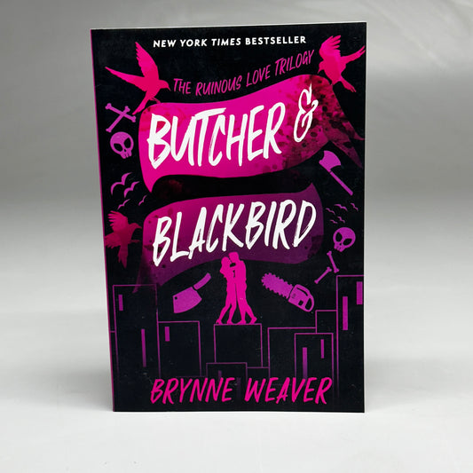 BRYNNE WEAVER Butcher & Blackbird: The Ruinous Love Trilogy 5.5"x8" Black & Purple