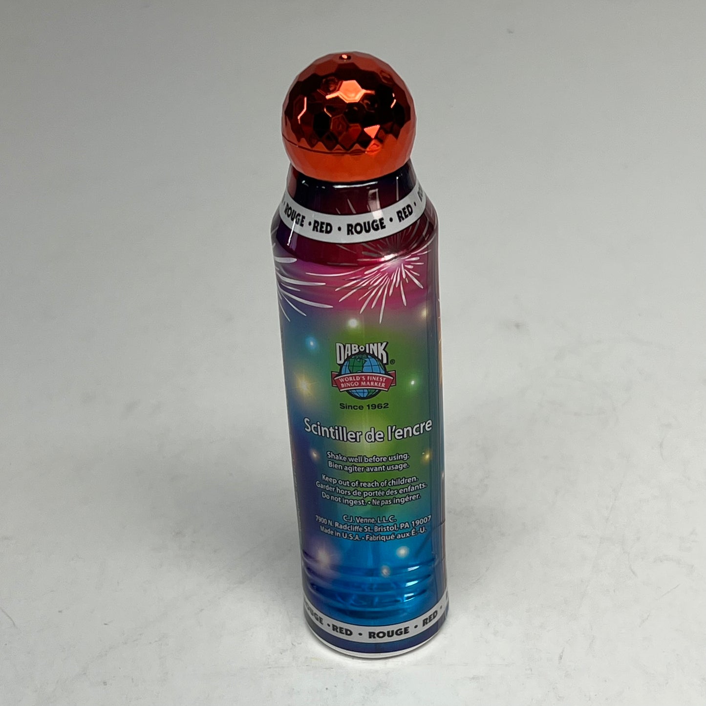 DAB O INK (12 PACK) Dazzle Shimmery Glitter Ink Bingo Dot Marker 80 Ml Red A26