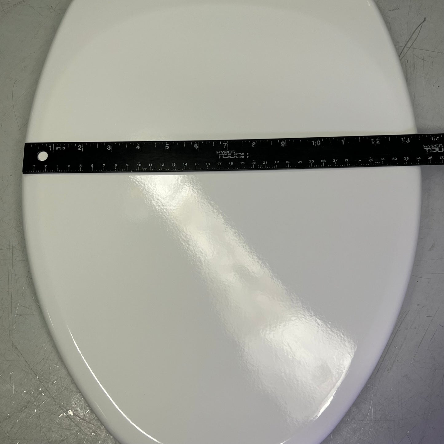 BEMIS Elongated Toilet Seat Sz 17"L x 13.5"W, 1843SLOW 000