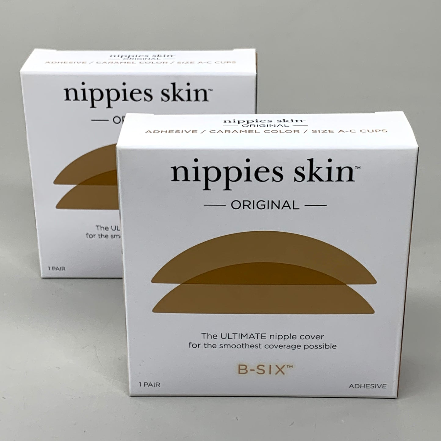 NIPPIES SKIN (2 PACK) Original Nipple Cover Smooth Coverage Caramel 1 Pair 1021