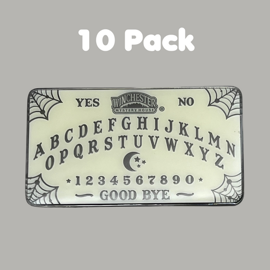 WINCHESTER MYSTERY HOUSE 10 Pack 4in Ouija Board Glow in The Dark Metal Magnet 45-0006