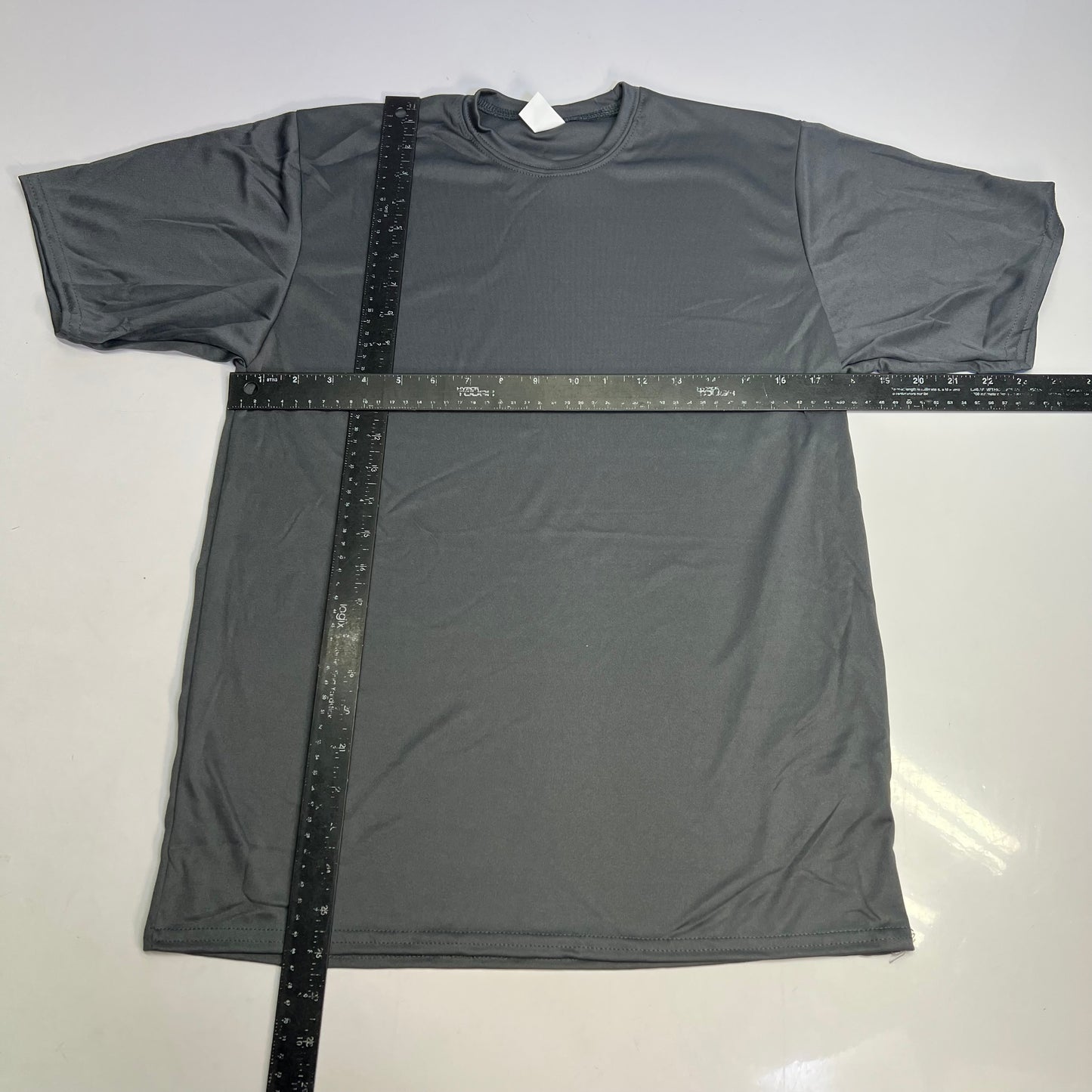 C2 SPORT (5 PACK) Moisture Wick Short Sleeve Work Shirts Youth Sz XL Grey