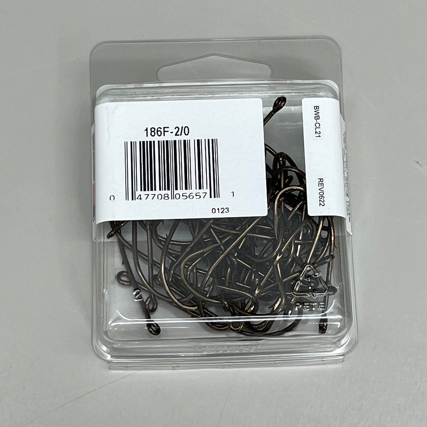 EAGLE CLAW Ultra Sharp Bait Holder Worms/Chunk Bait Bronze #2/0 50pc 186F-2/0