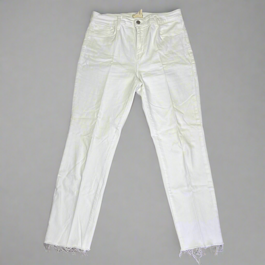 L'AGENCE  Sada High Rise Crop Slim Jeans Made In USA Women's Sz 31 (Used)