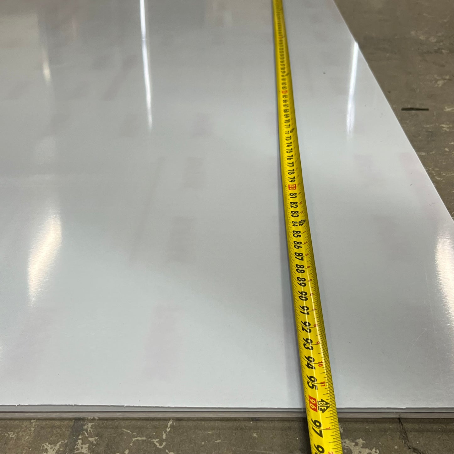 TUFFAK Clear Plastic Polycarbonate Sheet 96"x48"x1/4" (w/ White Peel-off Film)