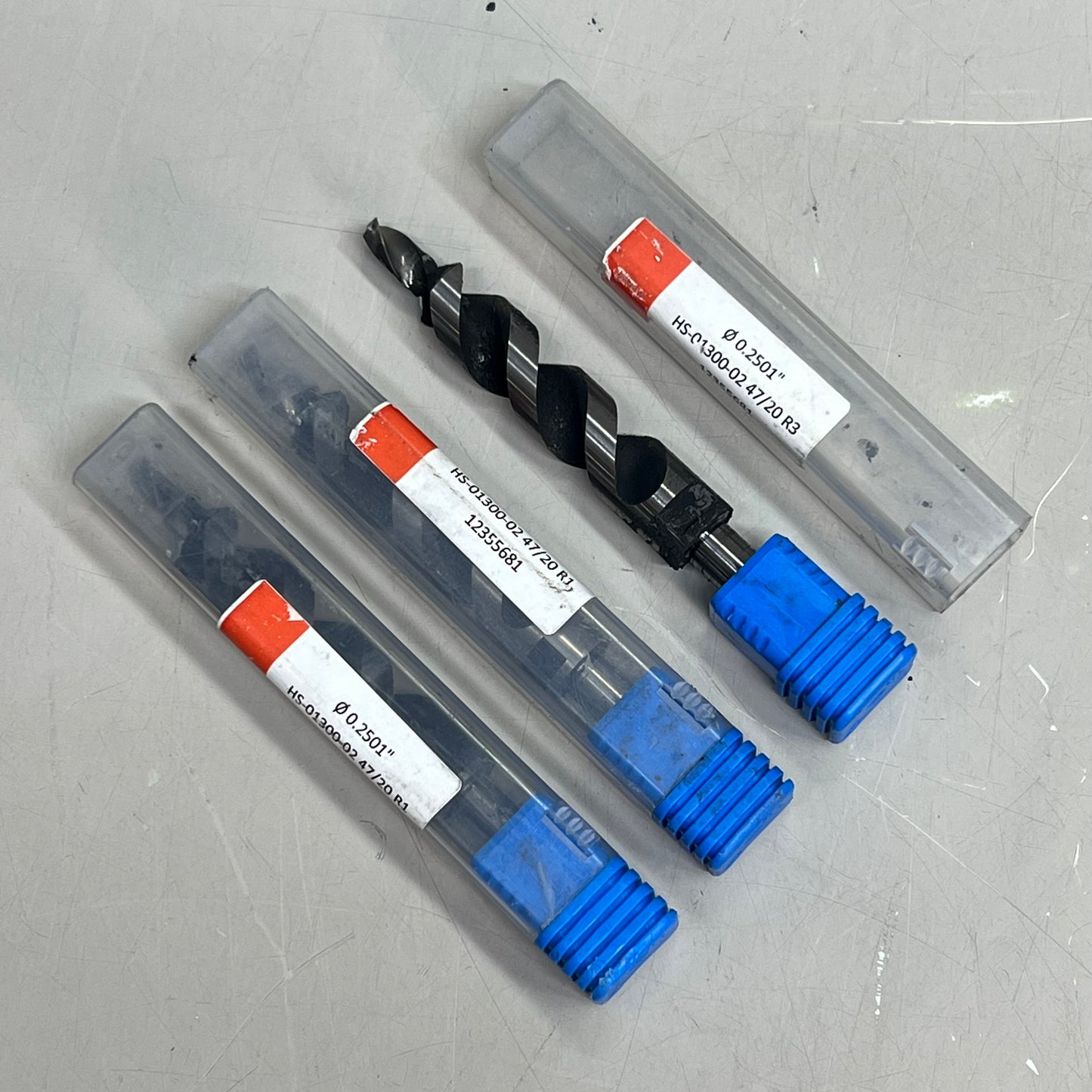 (LOT OF 15) Assorted Heavy Duty Drill Bits HS-01300-04 HS-01300-02 HS-01300-03