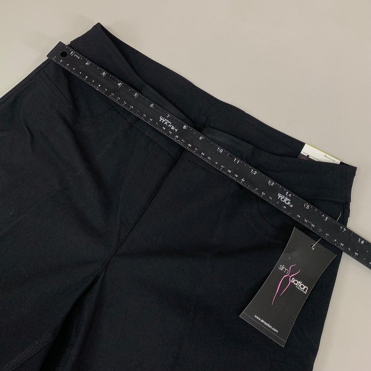 MULTIPLES Ankle Pants Petite Women's Sz 14 Black