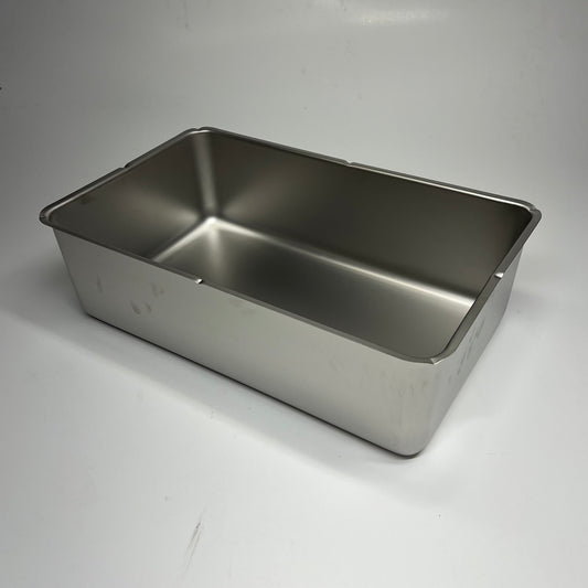 ZA@ (4 PACK) Stainless Steel Full Size Hotel Food Bin 21x12x6 Silver