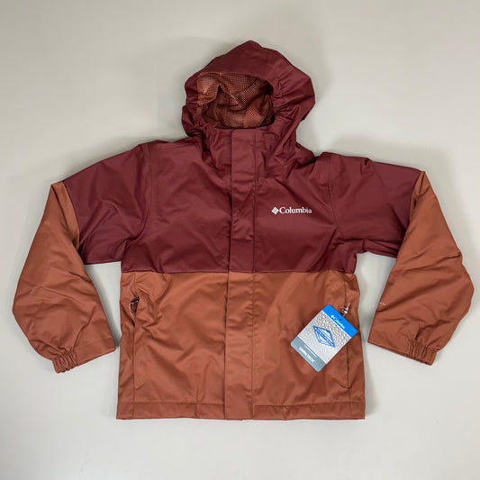 COLUMBIA Hikebound Jacket Waterproof Breathable Omni-Tech Youth XXS Spice Auburn