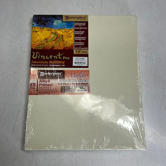 VINCENT PRO Malibu Premium Linen Canvas Sz 11" x 14", Beige 42328