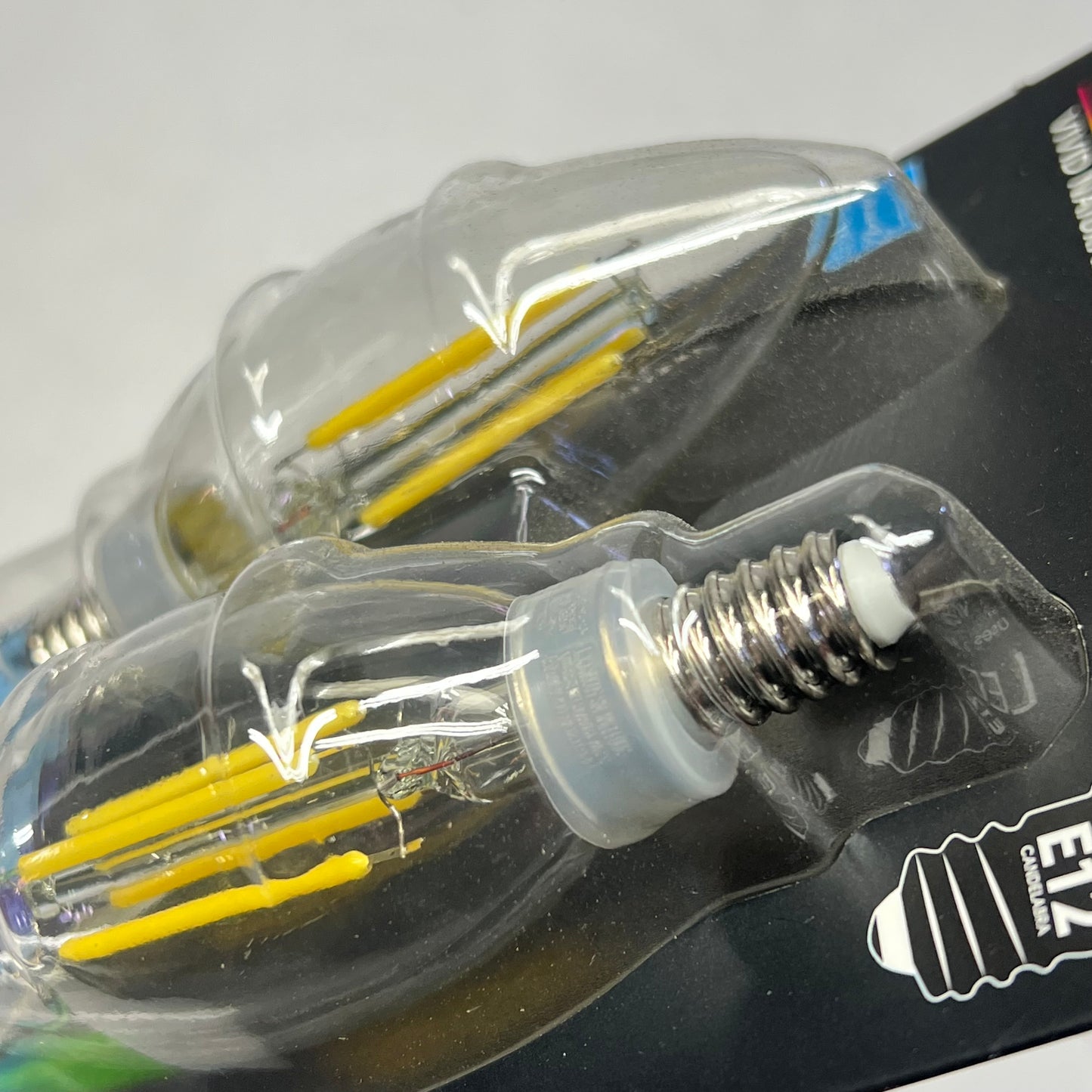 FEIT ELECTRIC (2 PACK) Filament Led Bulb E12 Daylight 5000K BPCTC40/950CA/FIL/2