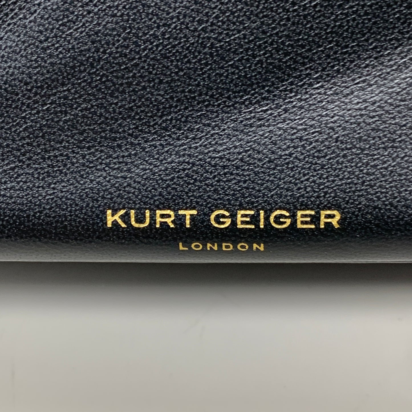 KURT GEIGER Kensington Leather X Bag 10.5" x 7" Black 1470400109 New