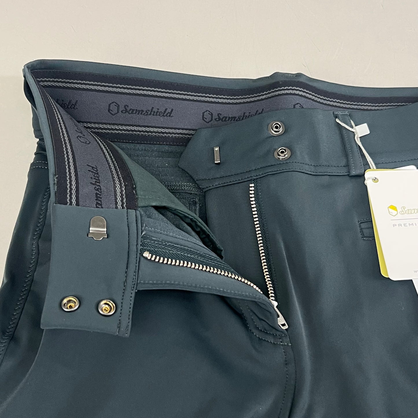 SAMSHIELD Clara Winter Equestrian Pants Women's Sz US 26, UK 8, FR 36 Moonless Night