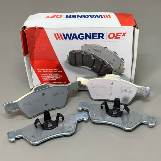 WAGNER OEx Disc Front Brake Pad Set 7" x 3" Grey OEX1047