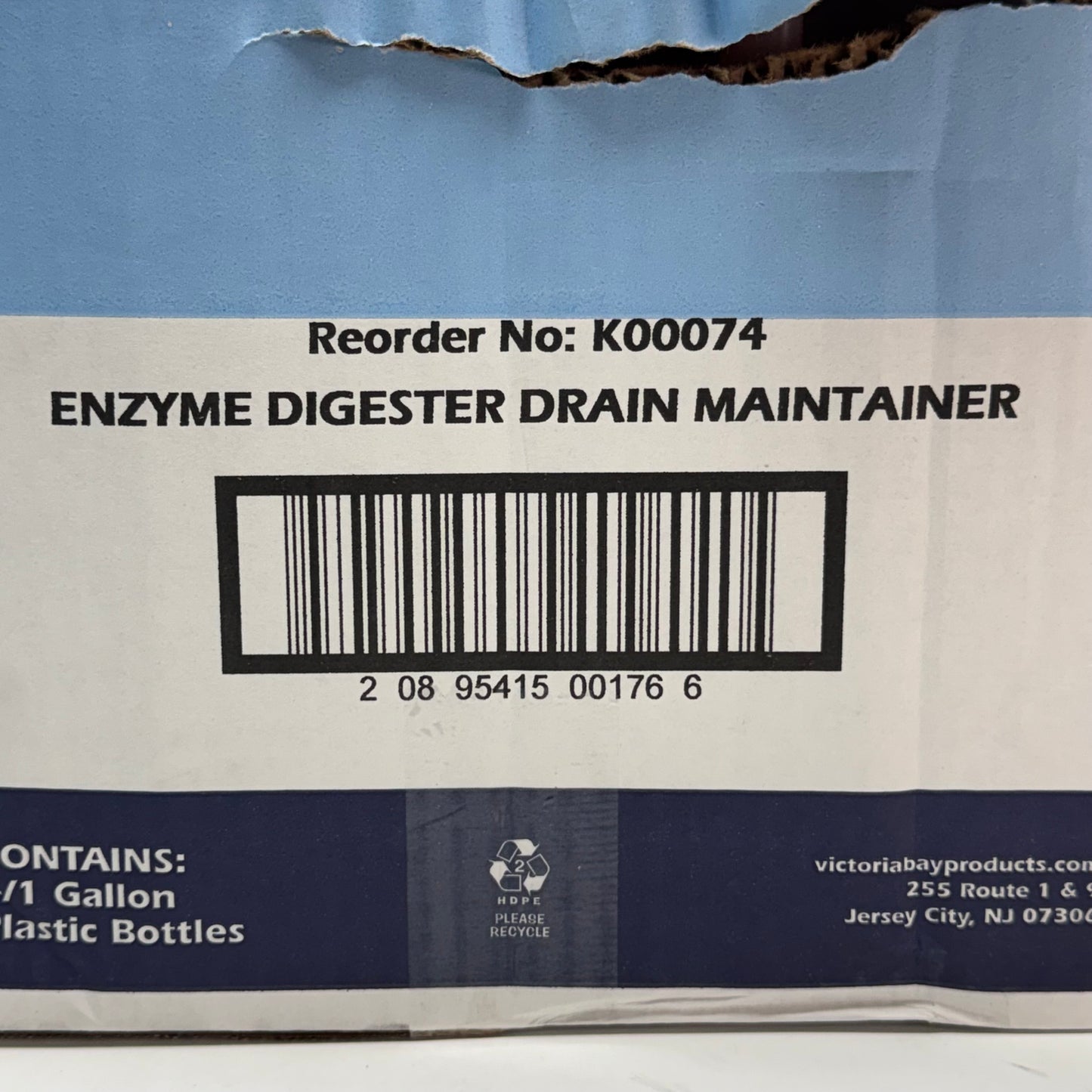 VICTORIA BAY (4 PACK) Commercial Enzyme Digester Drain Maintainer & Odor Control 1 Gal. K00074 (New Other, Distressed Box)