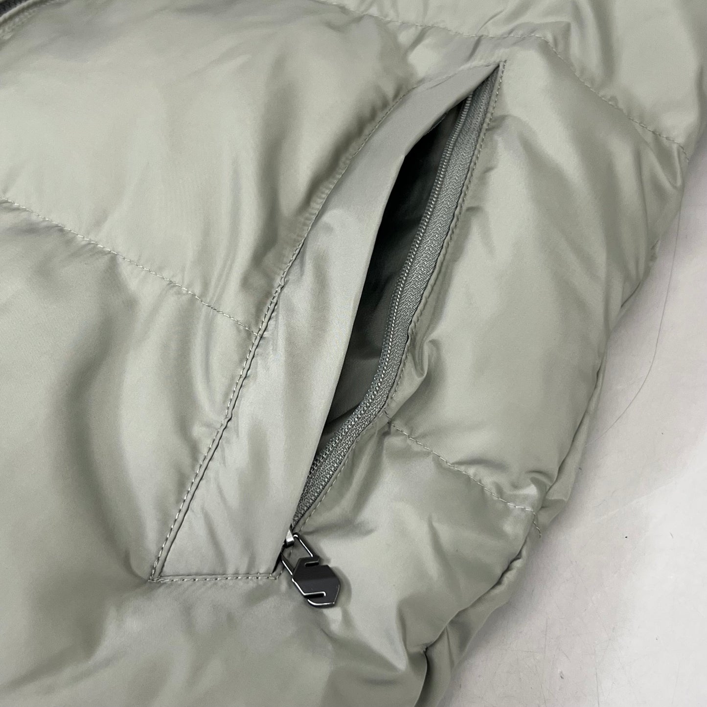 SAMSHIELD Elea Equestrian Sleeveless Winter Coat Down To Knees Women's Sz S Patine Green