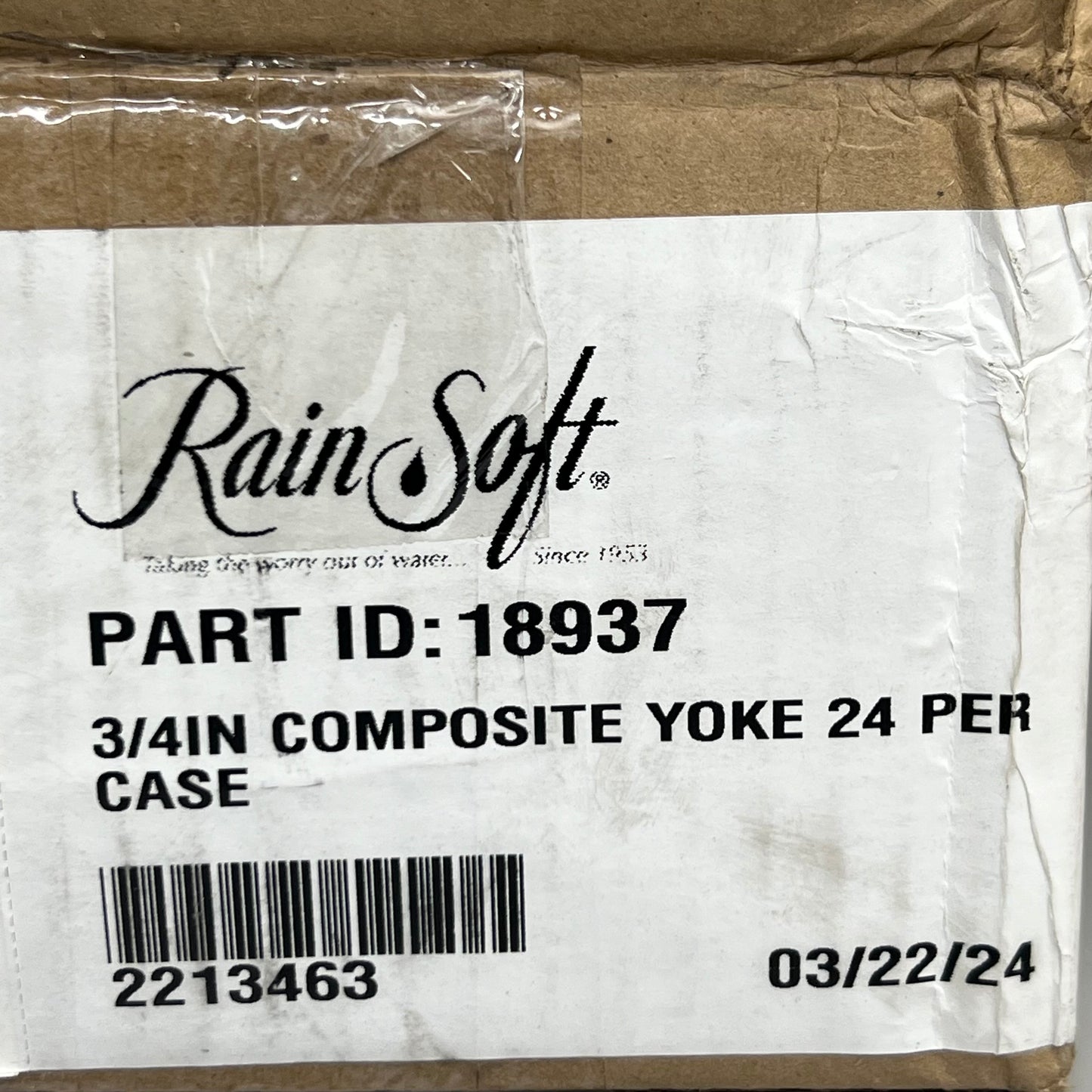 RAIN SOFT Fleck Yoke Assembly (24 Pack) Size 4" x 1.5" Black