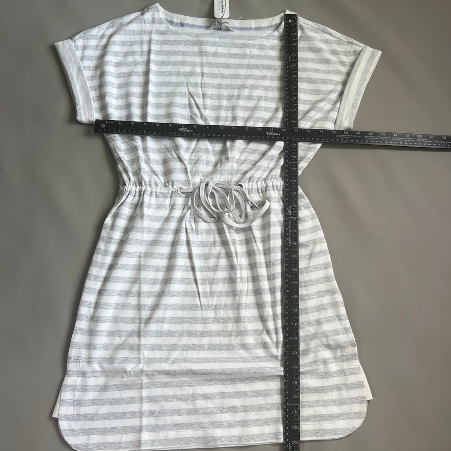 TOMMY BAHAMA Women's Short Sleeve Amira Stripe Short Dress Size L Grey (New)