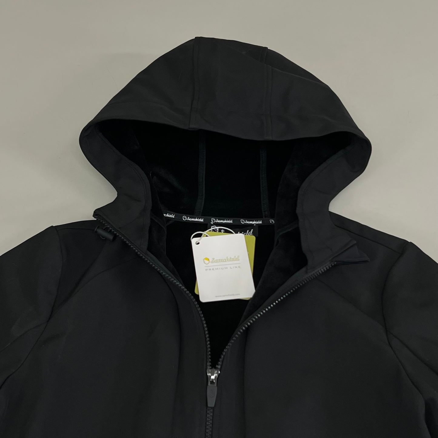 SAMSHIELD Victoria Equestrian Hooded Quick Drying Jacket Women's Sz S Black