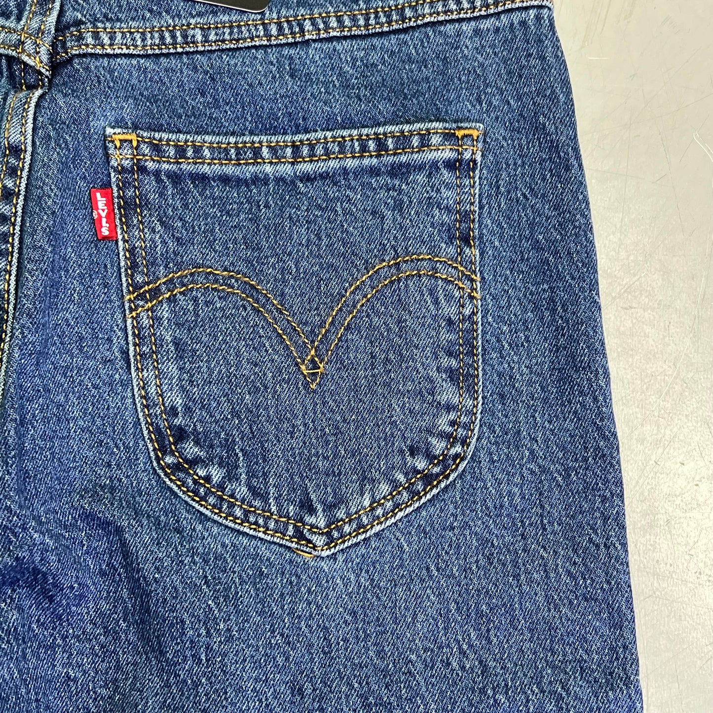 LEVIS Ribcage Western Yoke Jeans Women's Sz 29 x 27 Dark Wash 0049U0001