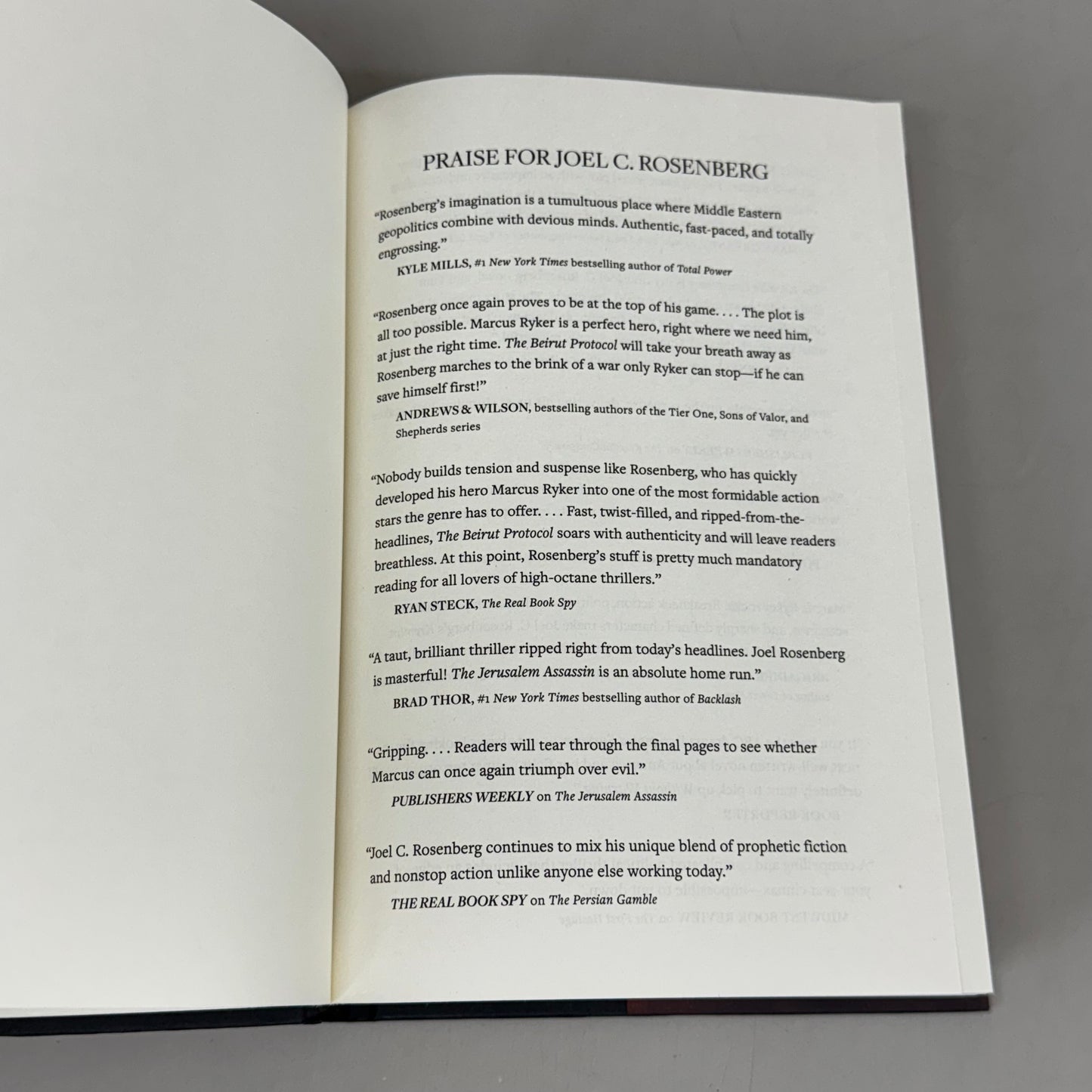 TYNDAL Joel C. Rosenberg The Libyan Diverson A Marcus Ryker Novel 480 Pages