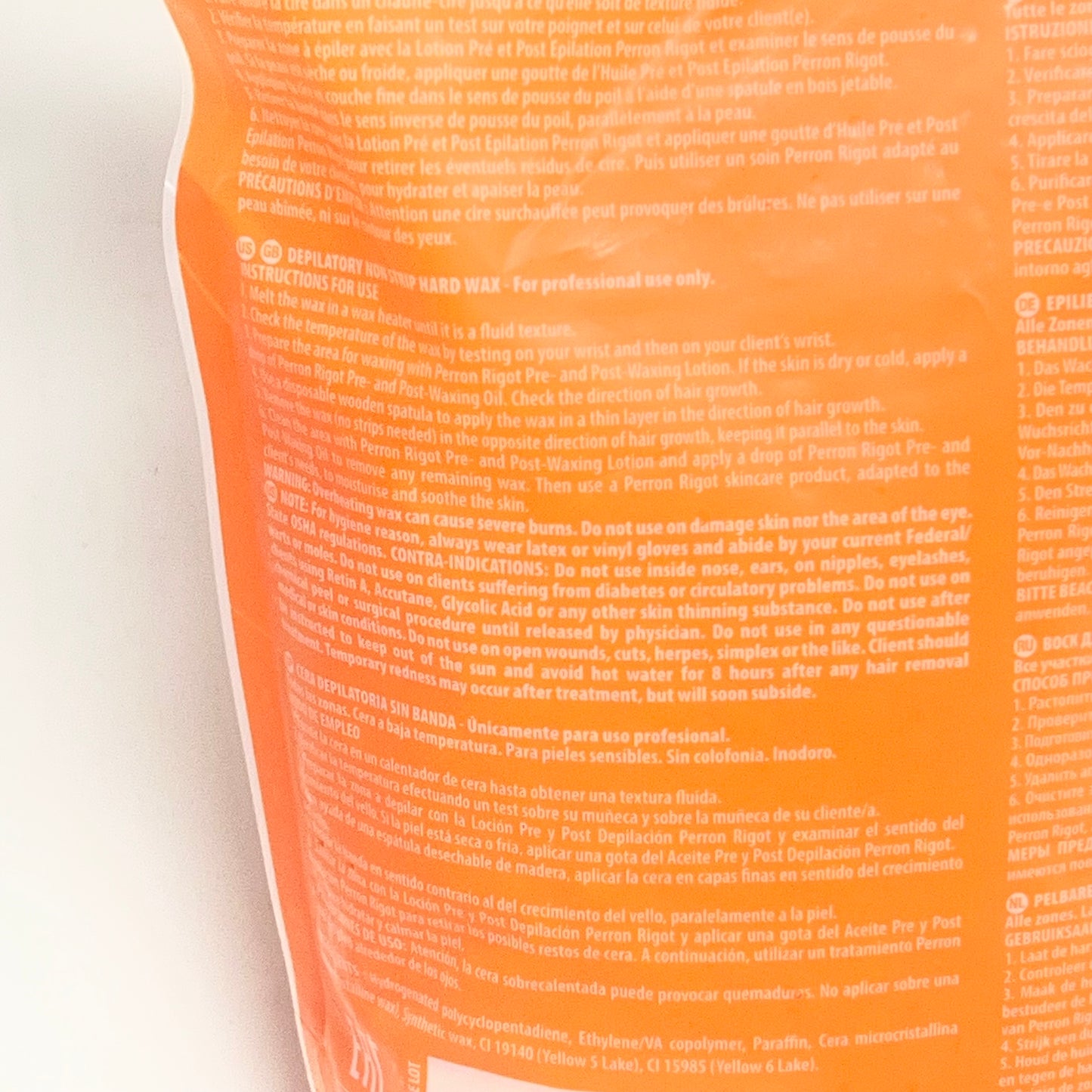 PERRON RIGOT Cirepil Cristalline Hard Wax Beads Non-scented  800g Orange C2611T
