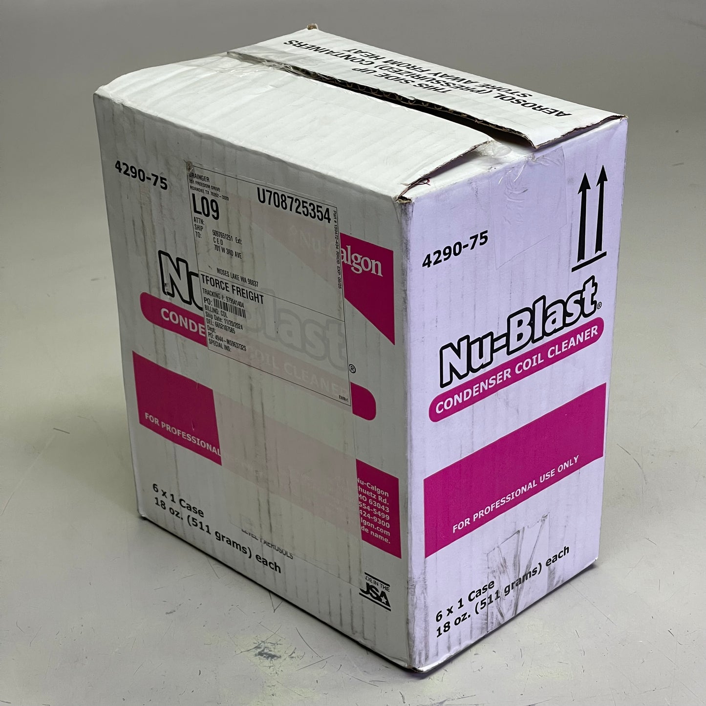 NU-CALGON (2 PACK) Nu-Blast Condenser Coil Cleaner 18 oz 2RZW5