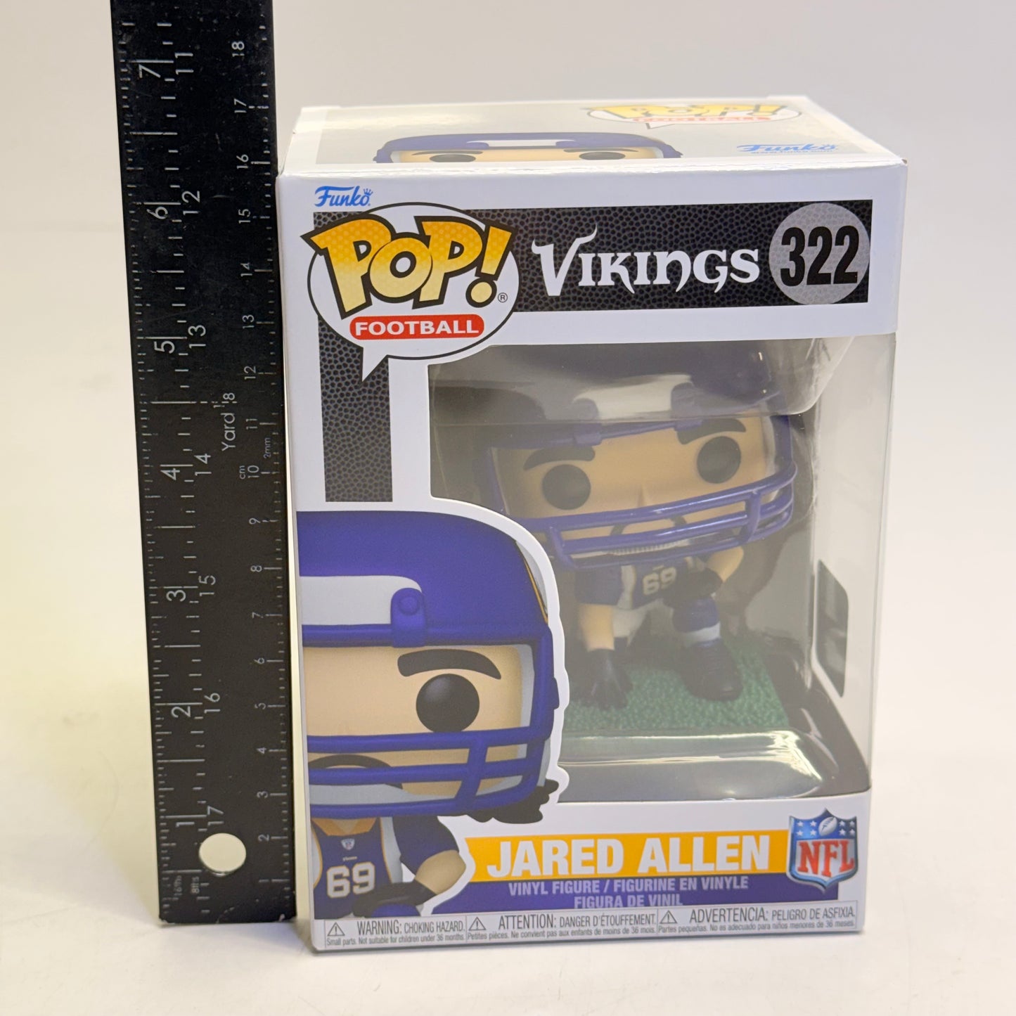 FUNKO POP Jared Allen Vinyl Figure Vikings Ages 3+ 322