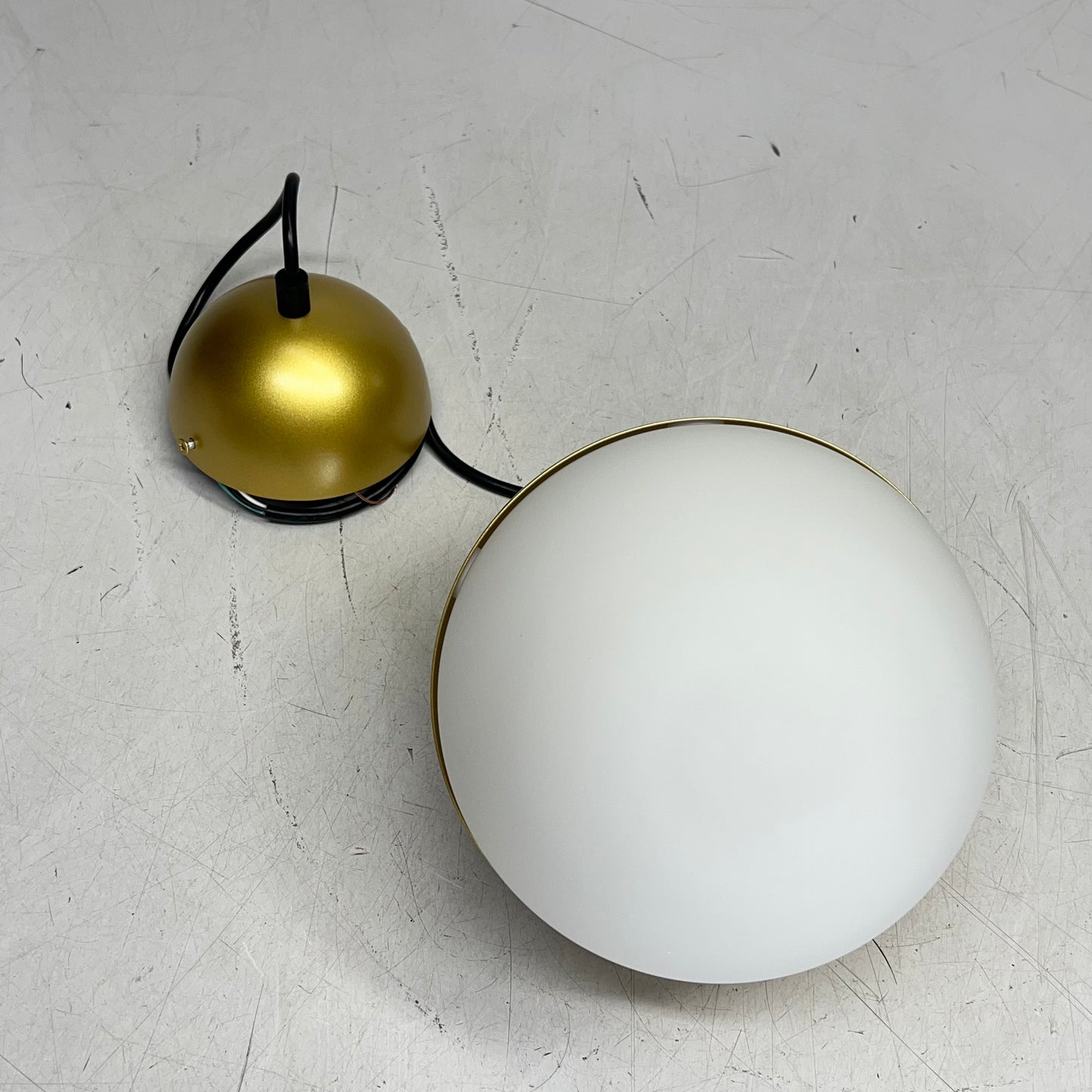 ET2 Half Moon Led Mini Pendant Ceiling Light 7.75" Metallic Gold E20361-92MG